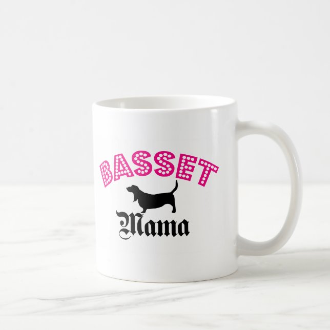 Taza De Café Mamá de Basset Hound (Derecha)
