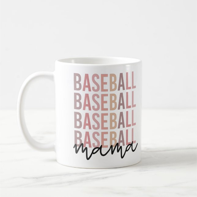 Taza De Café Mama De Béisbol | Regalos de madres de béisbol (Izquierda)