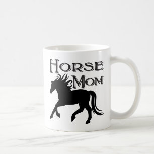 Taza De Café Mamá de caballo, jinete, rodeo, vaquero pony de gr
