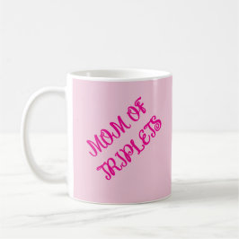Taza De Café Mamá De Chicas Triplet, Regalo Motivacional, Rosa,