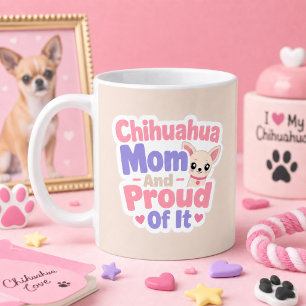 Taza De Café Mamá de Chihuahua, Perro Pequeño con Gran Personal