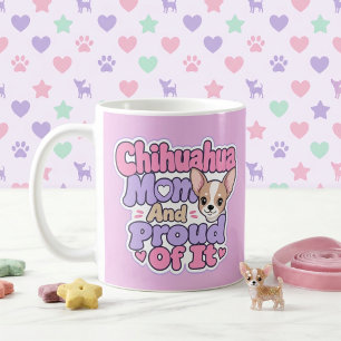 Taza De Café Mamá de Chihuahua, Perro Pequeño con Gran Personal