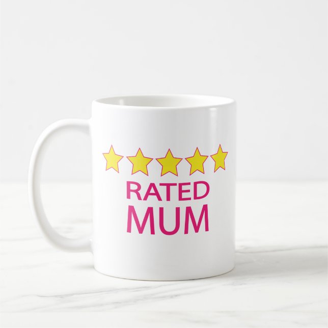 Taza De Café Mamá de cinco estrellas (Izquierda)