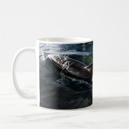 Taza De Café Mamá de delfines común y leche infantil
