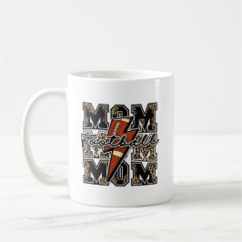 Taza De Café Mamá de fútbol rayo leopardo | Deportes retro