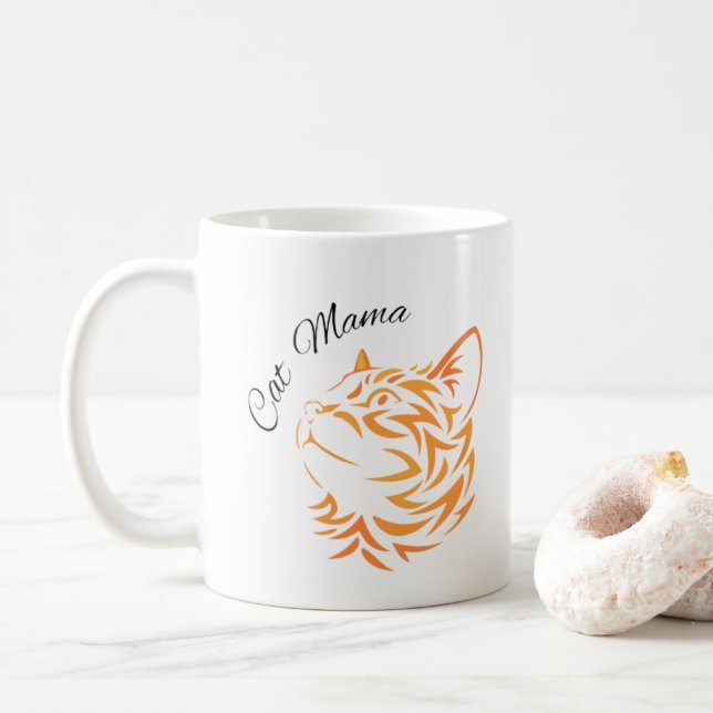 Taza De Café Mama De Gato (Con donut)
