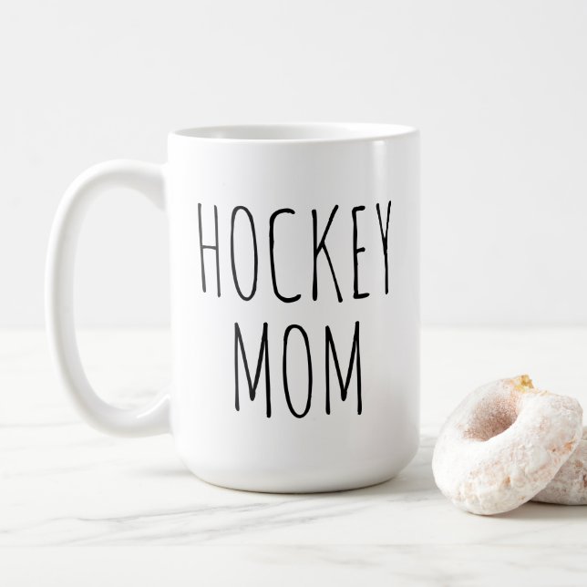 Taza De Café Mamá de hockey (Con donut)