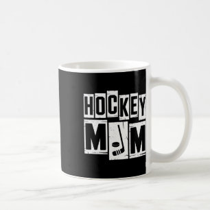 Taza De Café Mamá de Hockey Retro Mujer Amante del Hockey Mamá