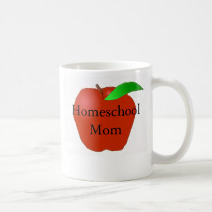Taza De Café Mamá de Homeschool con Apple