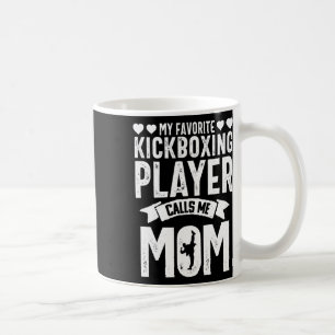 Taza De Café Mamá de kickboxing mamá divertido artes marciales