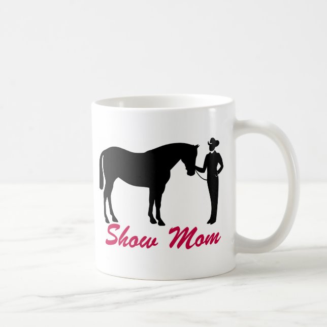 Taza De Café Mamá de la demostración del caballo (Derecha)