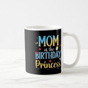 Taza De Café Mamá de la princesa de cumpleaños Tema de nieve fi