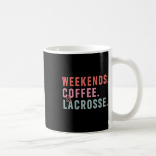 Taza De Café Mamá de lacrosse de fin de semana café para jugado