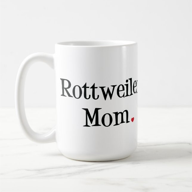 Taza De Café Mamá de Rottweiler (Izquierda)