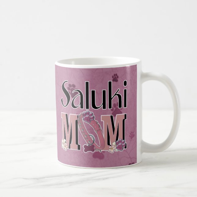 Taza De Café MAMÁ de Saluki (Derecha)