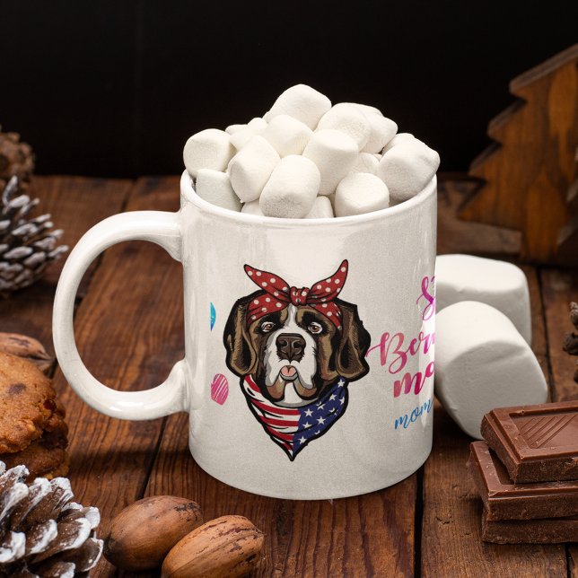 Taza De Café Mamá de St. Bernard se aburre de la amante del per (Subido por el creador)