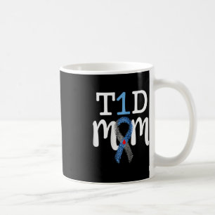 Taza De Café Mamá de T1D - Momia de sensibilización sobre la di