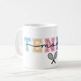 Taza De Café Mamá de tenis colorida y linda