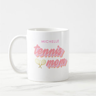 Taza De Café Mamá de tenis de moda personalizada