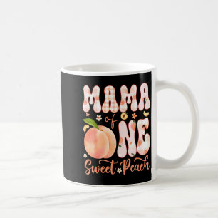 Taza De Café Mamá de un dulce melocotón fiesta de cumpleaños de