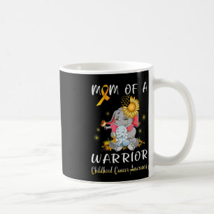 Taza De Café Mamá de un elefante guerrero luchador contra el cá