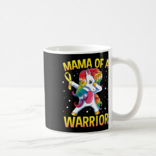 Taza De Café Mamá de un Guerrero Conciencia del Cáncer Infantil