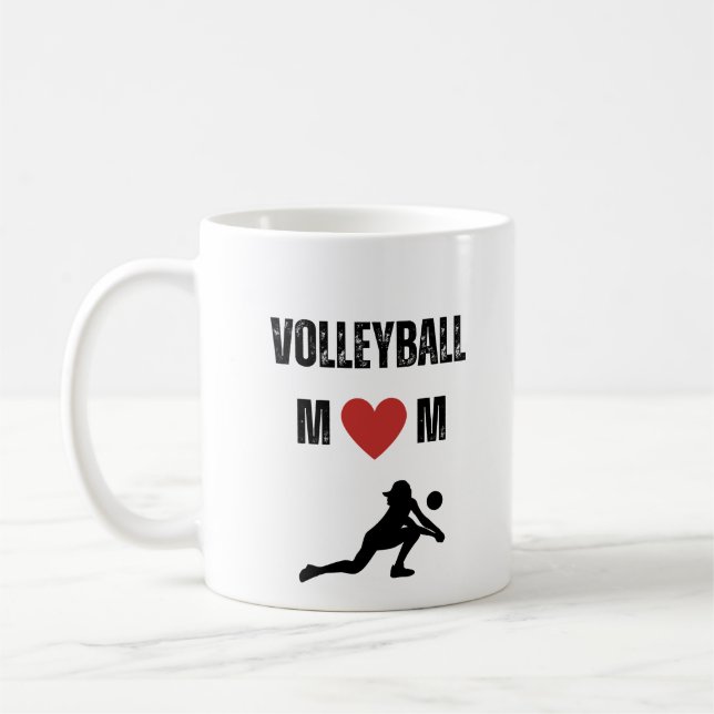 Taza De Café Mamá de voleibol (Izquierda)