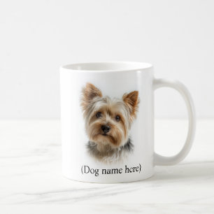 Taza De Café Mamá de Yorkie Personalizada