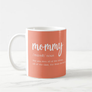 Taza De Café Mamá definición uno que hace todas las cosas buena