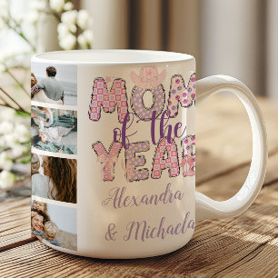 Taza De Café Mamá del Año Pastel Floral 12 Fotos 