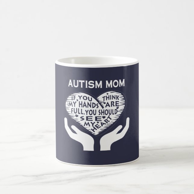 TAZA DE CAFÉ MAMÁ DEL AUTISMO (Centro)
