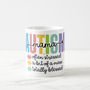 Taza De Café Mamá del autismo inspirador