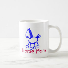 Taza De Café Mamá del caballo de palillo
