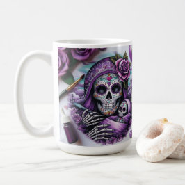 Taza De Café Mamá del cráneo del azúcar y bebé