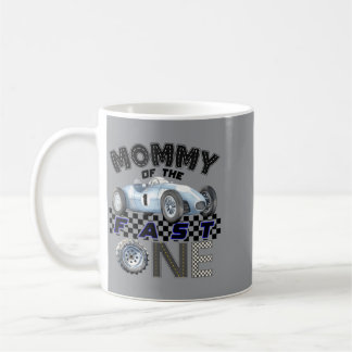 Taza De Café Mamá Del Cumpleaños Del Más Rápido 1er Auto De Car