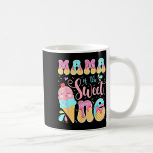 Taza De Café Mamá del dulce helado de cumpleaños número 1 niña