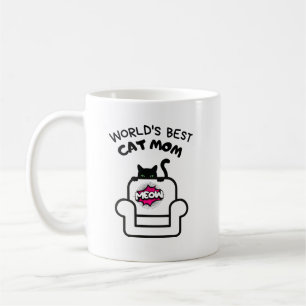 Taza De Café mamá del gato meow mug