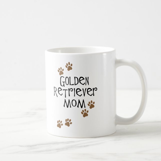 Taza De Café Mamá del golden retriever (Derecha)