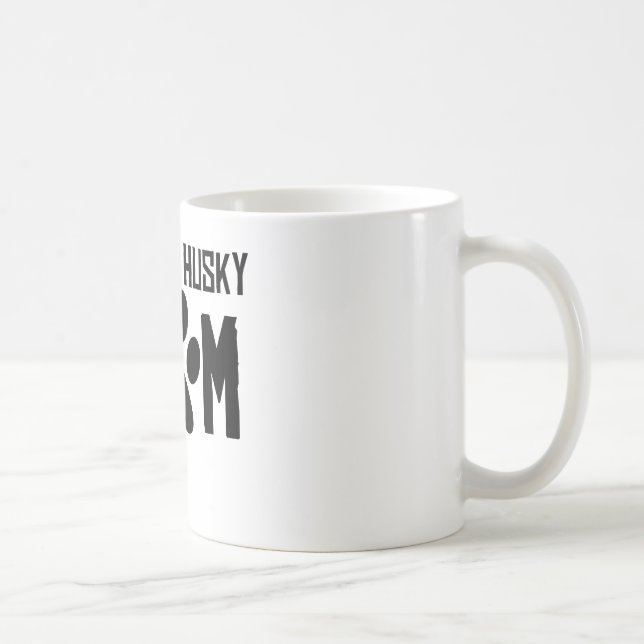 Taza De Café Mamá del husky siberiano (Derecha)