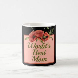 Taza De Café Mamá del Mundo Más Bonita Floral