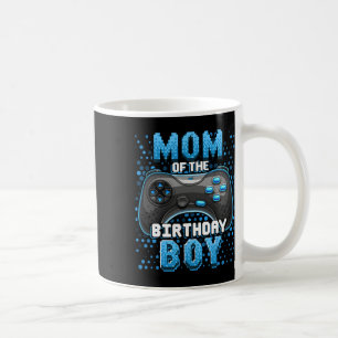 Taza De Café Mamá Del Niño Cumpleañero Videojugador Emparejador