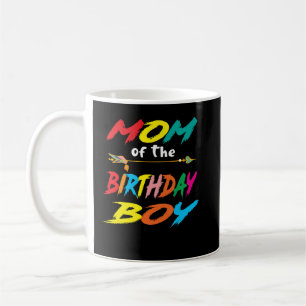 Taza De Café Mamá del niño de cumpleaños brilla el brillo Fiest