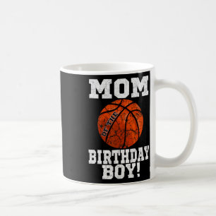 Taza De Café Mamá Del Niño De Cumpleaños Bysketbyll Lover Vinta