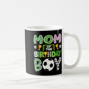 Taza De Café Mamá del niño futbolista cumpleañero día de juego 
