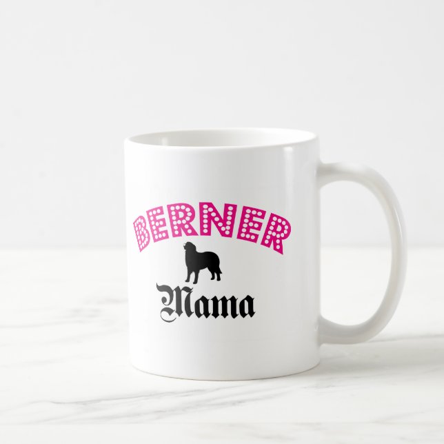 Taza De Café Mamá del perro de montaña de Bernese (Derecha)
