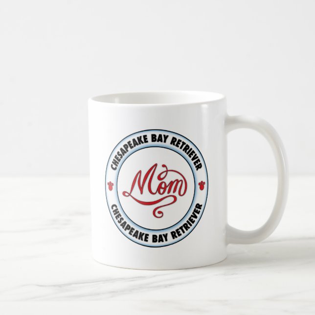 Taza De Café Mamá del PERRO PERDIGUERO de BAHÍA de CHESAPEAKE (Derecha)