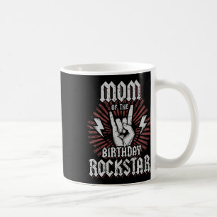 Taza De Café Mamá del rockstar del cumpleaños Rocker coincident