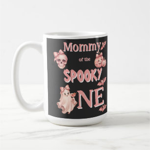 Taza De Café Mamá del Spooky One Pinkoween Party