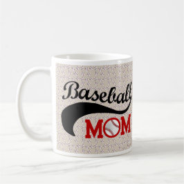 Taza De Café Mamá diaria del béisbol deportiva