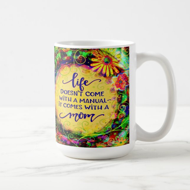 Taza De Café Mamá divertida, mi inespiritualidad manual de vida (Derecha)